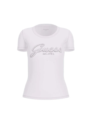 T-SHIRT DONNA - GUESS APPAREL BIANCO - W5YI46 J1314 1