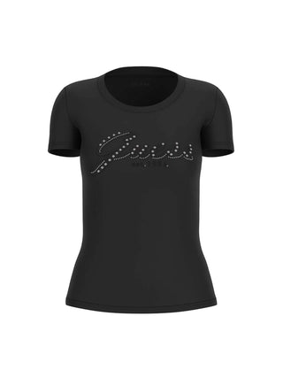 T-SHIRT DONNA - GUESS APPAREL NERO - W5YI46 J1314 1