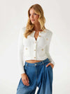 CARDIGAN DONNA - GUESS APPAREL CREMA - W5YR09 Z0130 2