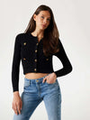 CARDIGAN DONNA - GUESS APPAREL NERO - W5YR09 Z0130 2
