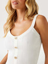 TOP DONNA - GUESS APPAREL CREMA - W5YR10 Z0130 3