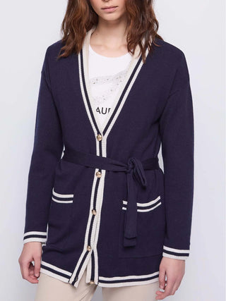 CARDIGAN DONNA - GAUDI JEANS BLU - 521BD53008 2