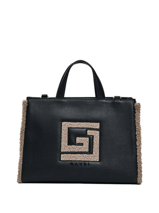 BORSA A MANO DONNA - GAUDI NERO-TAUPE - V5AI-12390