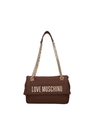 BORSA A SPALLA DONNA - LOVE MOSCHINO MARRONE - JC4308PP0NKD0