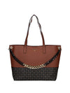 BORSA A SPALLA DONNA - POLLINI MARRONE-NERO - SC4567PP1NSJ1 1