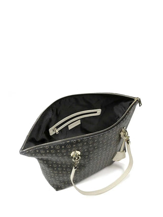 BORSA A SPALLA DONNA - POLLINI NERO-AVORIO - TE8408PP02Q11 4
