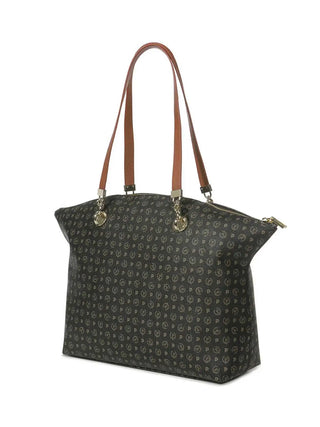 BORSA A SPALLA DONNA - POLLINI NERO-MARRONE - TE8408PP02Q11 3