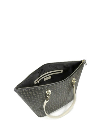 BORSA A SPALLA DONNA - POLLINI NERO-AVORIO - TE8410PP02Q11 4