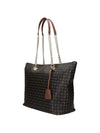 BORSA A SPALLA DONNA - POLLINI NERO-MARRONE - TE8410PP02Q11 2