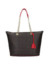 BORSA A SPALLA DONNA - POLLINI NERO-ROSSO - TE8410PP02Q11 1