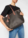 BORSA A SPALLA DONNA - POLLINI NERO-MARRONE - TE8427PP06Q11 3