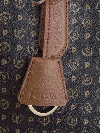 BORSA A SPALLA DONNA - POLLINI NERO-MARRONE - TE8427PP06Q11 4