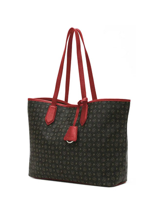 BORSA A SPALLA DONNA - POLLINI NERO-ROSSO - TE8427PP06Q11 2