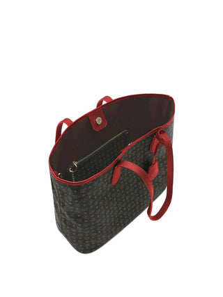 BORSA A SPALLA DONNA - POLLINI NERO-ROSSO - TE8427PP06Q11 3