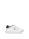 SNEAKERS UNISEX BAMBINO - TOMMY HILFIGER BIANCO-BLU - T1X9-34062-1355 1