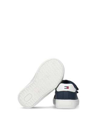 SNEAKERS UNISEX BAMBINO - TOMMY HILFIGER BLU-BIANCO - T1X9-34062-1355 5