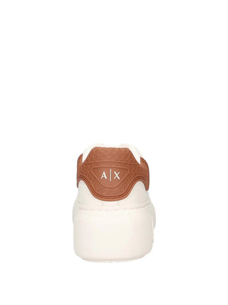 SNEAKERS DONNA - ARMANI EXCHANGE BIANCO-MARRONE - XW002149 AF19528 5