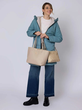 BORSA A SPALLA DONNA - US POLO ASSN. CREMA - BEUM08707WVP 5