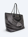 BORSA A SPALLA DONNA - GATTINONI GRIGIO-NERO - BIGPL6427WPQ 2