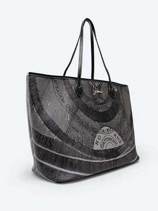 BORSA A SPALLA DONNA - GATTINONI GRIGIO-NERO - BIGPL6427WPQ 2