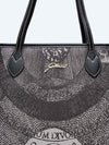 BORSA A SPALLA DONNA - GATTINONI GRIGIO-NERO - BIGPL6427WPQ 4