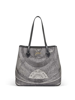 BORSA A SPALLA DONNA - GATTINONI GRIGIO-NERO - BIGPL6434WPQ 1