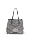 BORSA A SPALLA DONNA - GATTINONI GRIGIO-NERO - BIGPL6434WPQ 2