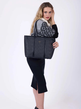 BORSA A SPALLA DONNA - GATTINONI ROMA NERO - BIN4C8660WVP 4