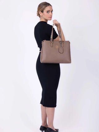 TOTE DONNA - GATTINONI ROMA TAUPE - BINDN8675WVW 4