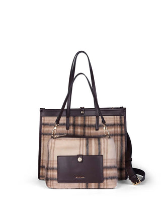 BORSA A SPALLA DONNA - GATTINONI ROMA BEIGE - BINF08686WZC