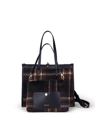 BORSA A SPALLA DONNA - GATTINONI ROMA NERO - BINF08686WZC