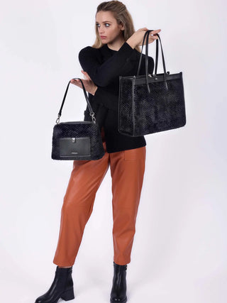 BORSA A SPALLA DONNA - GATTINONI ROMA NERO - BINF08688WZC 5