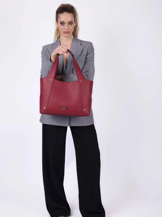 BORSA A MANO DONNA - GATTINONI ROMA ROSSO - BINRZ8666WVP 5