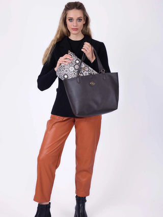 BORSA A SPALLA DONNA - GATTINONI ROMA MARRONE - BINTD8156WZT 5