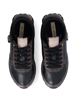 SNEAKERS DONNA - LIU-JO MARRONE-NERO - BF5057EX317 2