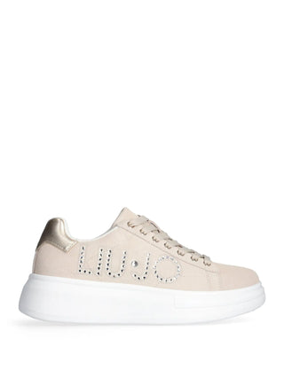 SNEAKERS DONNA - LIU-JO BEIGE-ORO - BF5059PX002