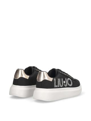 SNEAKERS DONNA - LIU-JO NERO-ORO - BF5059PX002 3