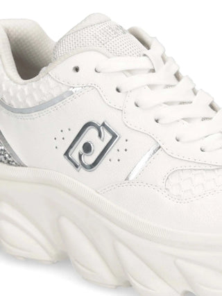 SNEAKERS DONNA - LIU-JO BIANCO-ARGENTO - BF5061PX783 5