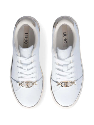 SNEAKERS DONNA - LIU-JO BIANCO-ORO - BF5063PX026 4