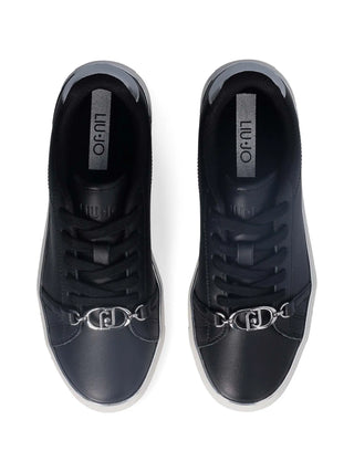SNEAKERS DONNA - LIU-JO NERO-ARGENTO - BF5063PX026 2
