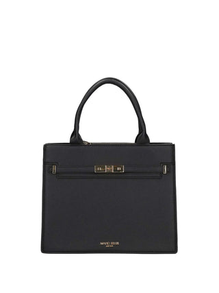 BORSA A MANO DONNA - MARC ELLIS NERO-ORO - AROUND TOTE