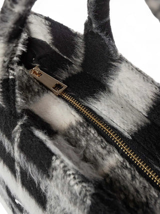 BORSA A MANO DONNA - MARC ELLIS NERO - BUBY CHECK L 3