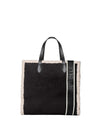 BORSA A MANO DONNA - MARC ELLIS NERO - BUBY SUEDE L 1