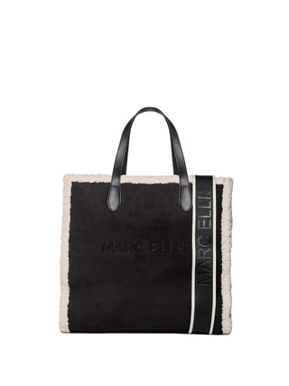 BORSA A MANO DONNA - MARC ELLIS NERO - BUBY SUEDE L