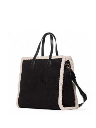 BORSA A MANO DONNA - MARC ELLIS NERO - BUBY SUEDE L 2