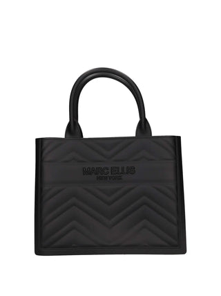 BORSA A MANO DONNA - MARC ELLIS NERO-ORO - FLAT BUBY WAVE M_25