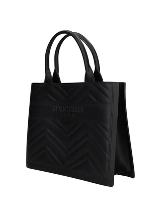 BORSA A MANO DONNA - MARC ELLIS NERO-ORO - FLAT BUBY WAVE M_25 2