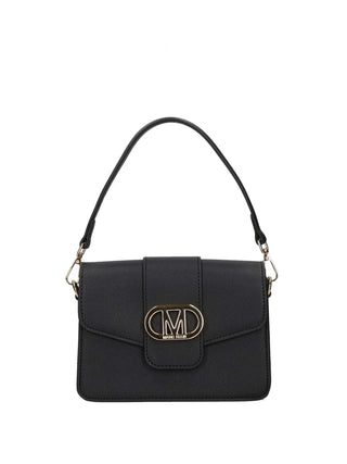 BORSA A MANO DONNA - MARC ELLIS NERO-ORO - FLAT KOURTNEY