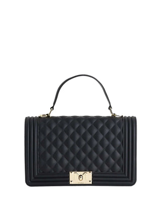 TRACOLLA DONNA - MARC ELLIS NERO-ORO - FLAT SQUARE M