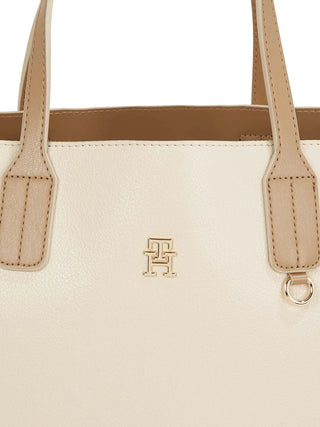 BORSA A SPALLA DONNA - TOMMY HILFIGER BEIGE - AW0AW17463 4
